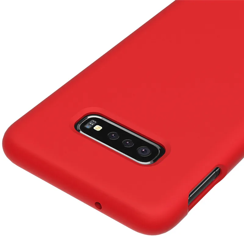 Жидкий силиконовый шелковистый мягкий сенсорный чехол для Samsung Galaxy S10 S8 S9 Plus Note8