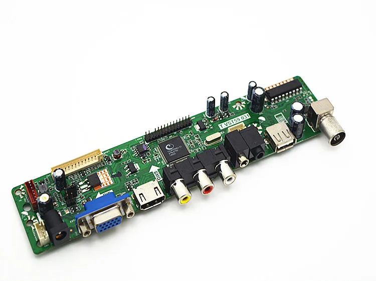 T. VST590.31 V59 чип HDTV драйвер плата контроллера ТВ + ПК AV HDMI USB PAL модель Универсальный