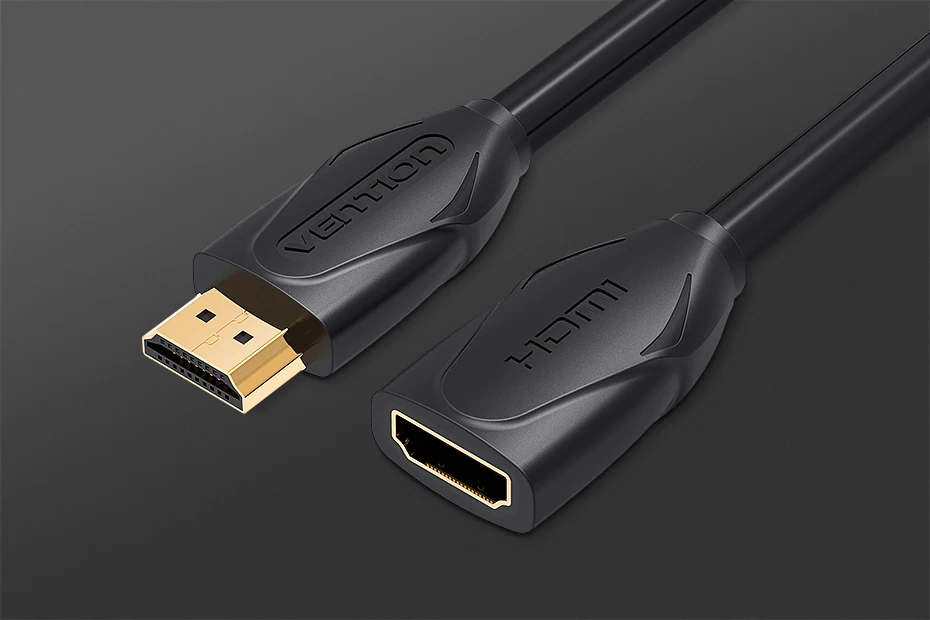 Vention HDMI кабель-удлинитель 1 м 1,5 м 2 м 3 м 5 м Папа-мама Удлинитель HDMI кабель 1080P 3D 1,4 в для HDTV lcd ноутбука PS3 проектора