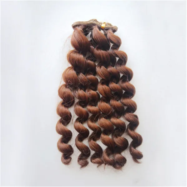 1pcs 20*100cm Screw Curly Hair Extensions for All Dolls DIY Hair Wigs Heat Resistant Fiber Hair Wefts 12