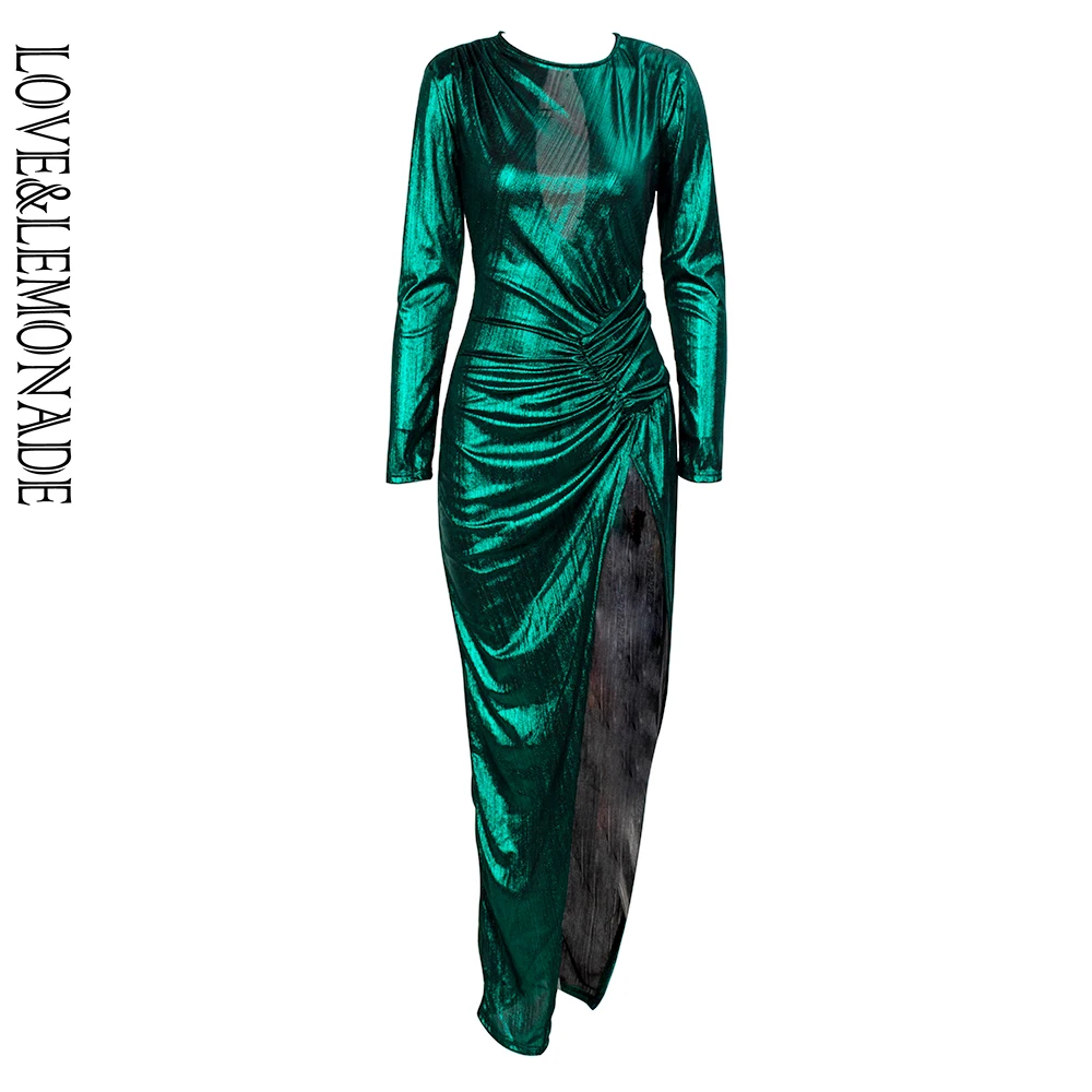 Pleated Maxi Dress with Cut Out Back