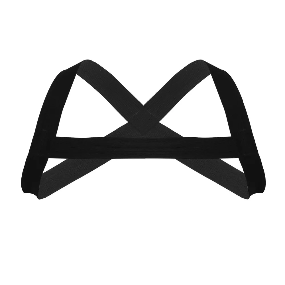 IEFiEL Мужская x-образная задняя эластичная плечевая Грудь Мышцы жгут ремень панк бондаж ремень хорошо мускулистый вид косплей костюмы
