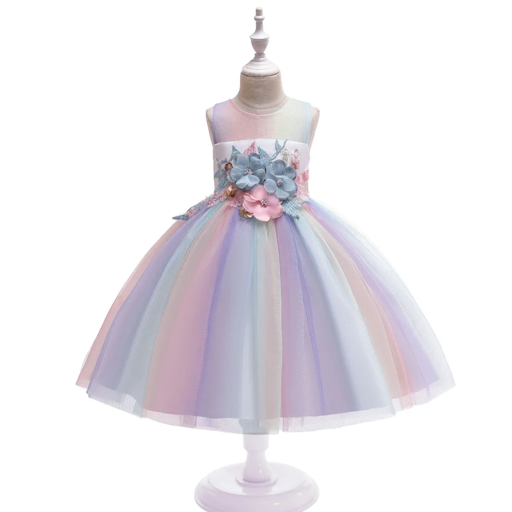 

New Cute Embroidered Lace Ball Gown for Girls