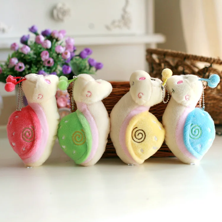 

20pcs 14cm Snail Stuffed & Plush Animals Turbo Snail Plush Toy For Promotion High Qualith Machine grasp Doll