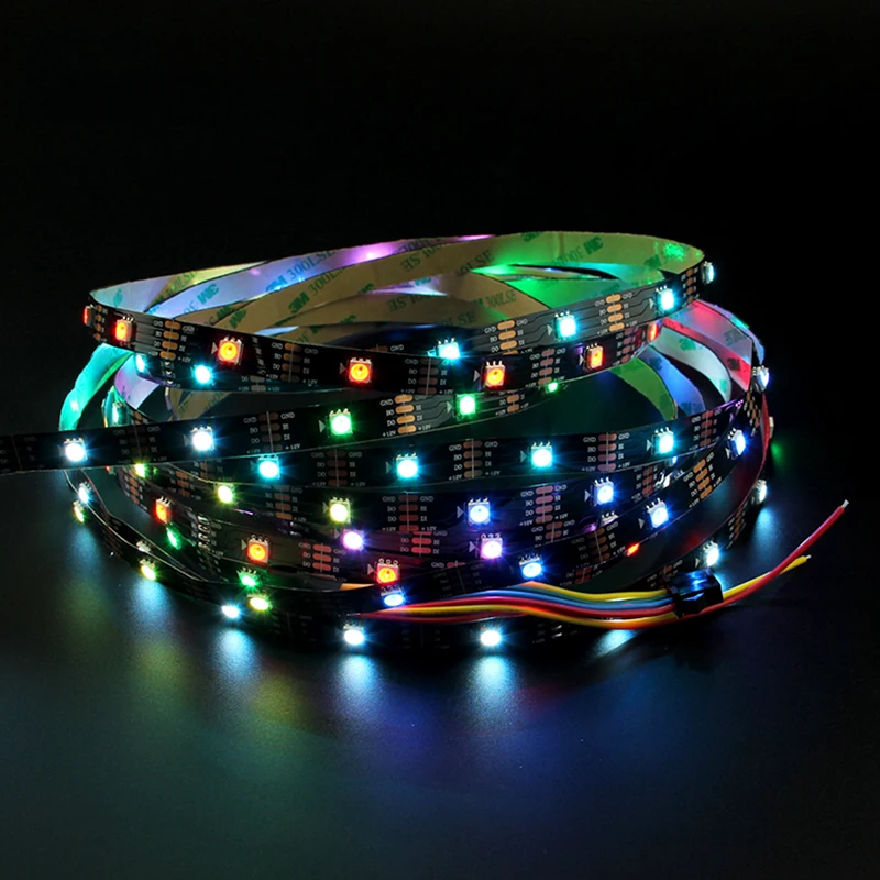 DC12V WS2815 светодиодные ленты (WS2812B/WS2813) светодиодный пиксельный RGB полосы