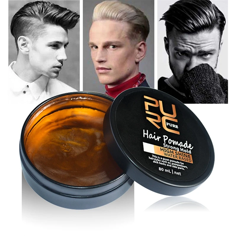 メンズヘアスタイリング製品ストロングホールド自然な毛古代ヘアクリーム製品ポマード 80 ミリリットル Hair Pomade Style Pomadepomade Products Aliexpress