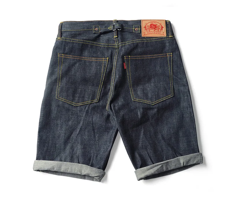 UNWASH 503 type 16,5 oz мужские джинсовые шорты летние свободные прямые повседневные шорты длиной до колена с Парижской пряжкой