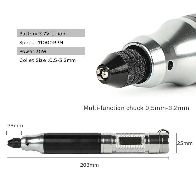 Беспроводная мини дрель электрическая ручка для гравировки сверлильный станок с литиевой батареей 3,7 в перезаряжаемый нефритовый резной