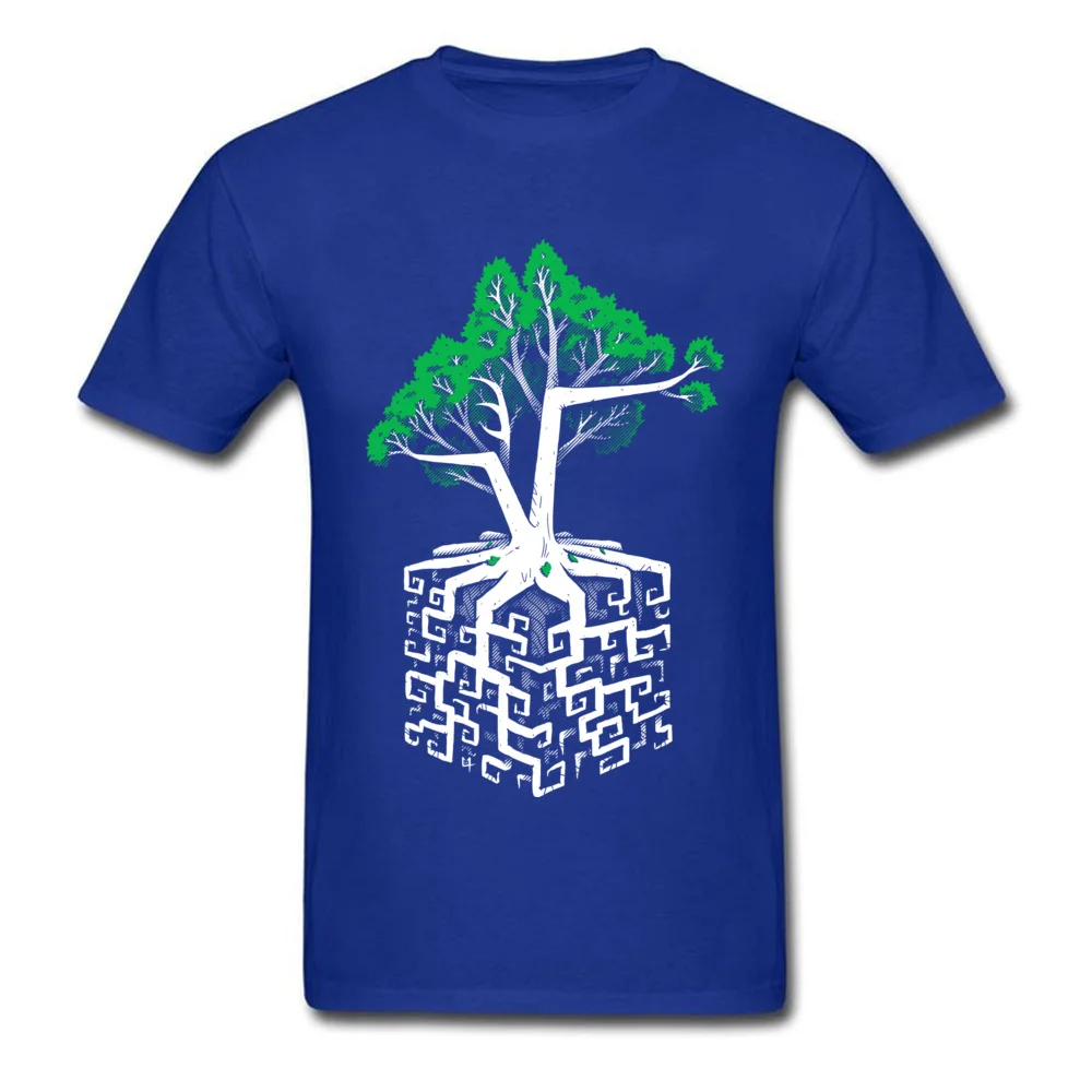 Men New Coming Fashionable Tops T Shirt Crew Neck VALENTINE DAY Pure Cotton T Shirt Custom Short Sleeve Cube Root Tops & Tees Cube Root blue