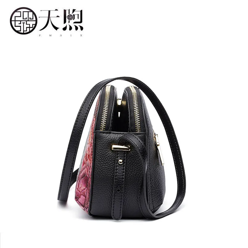 Nouveau Femmes Pour Supérieure Cuir Mode À D'épaule Relief Pmsix Sac Sacs Main 2019 Véritable De Bandoulière En P8kn0OwX