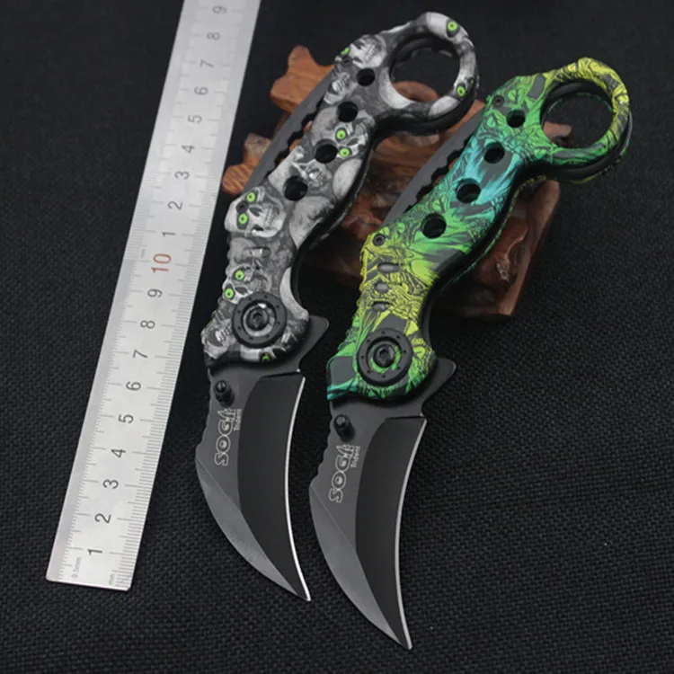 Wizard SOG W 81 K Karambit Knife 440C Blade Steel Handle Tactical