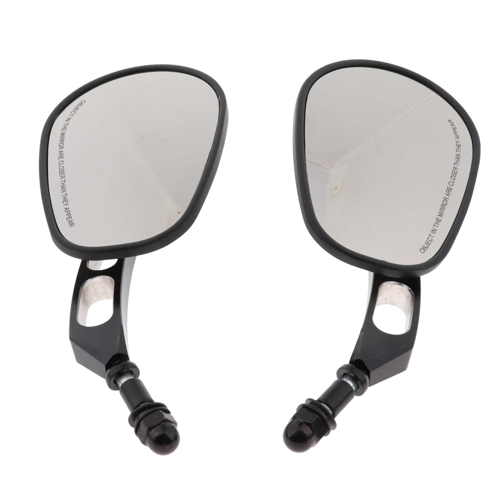 Black Rear View Mirrors for   Sportster XL 883 1200 FLSTFB Fat Boy Full Metal Made with BLACK Finished