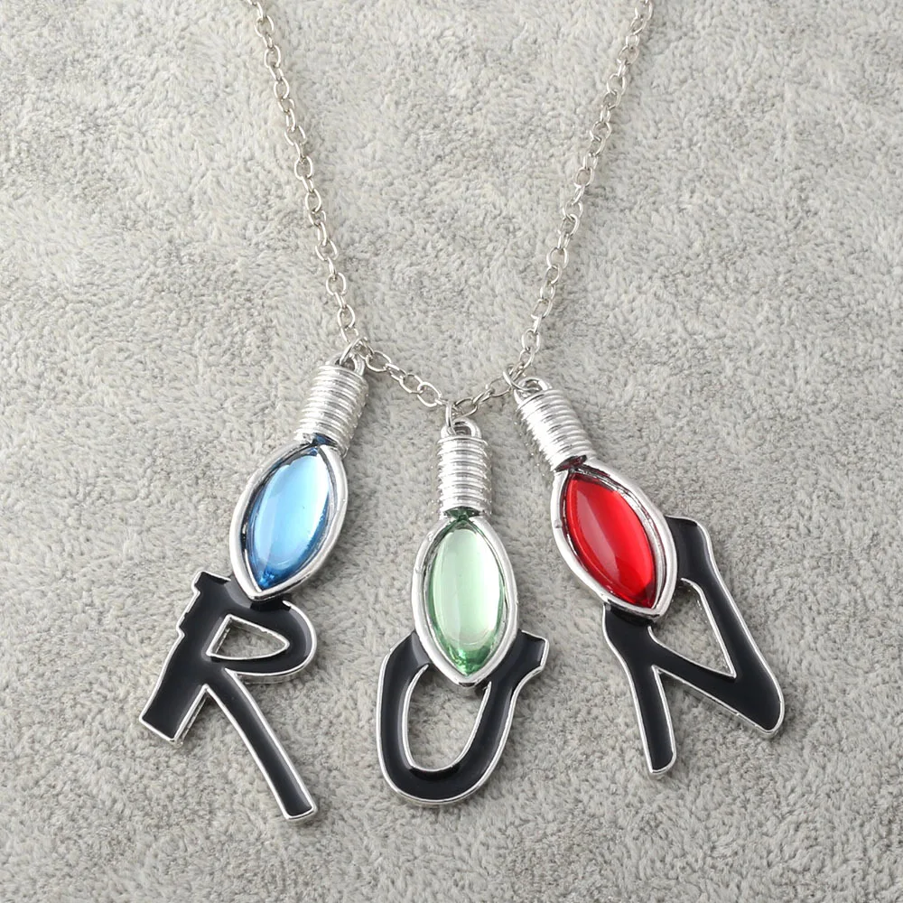 Ожерелье с надписью очень странные дела|stainless steel necklace|steel necklacefashion necklace |