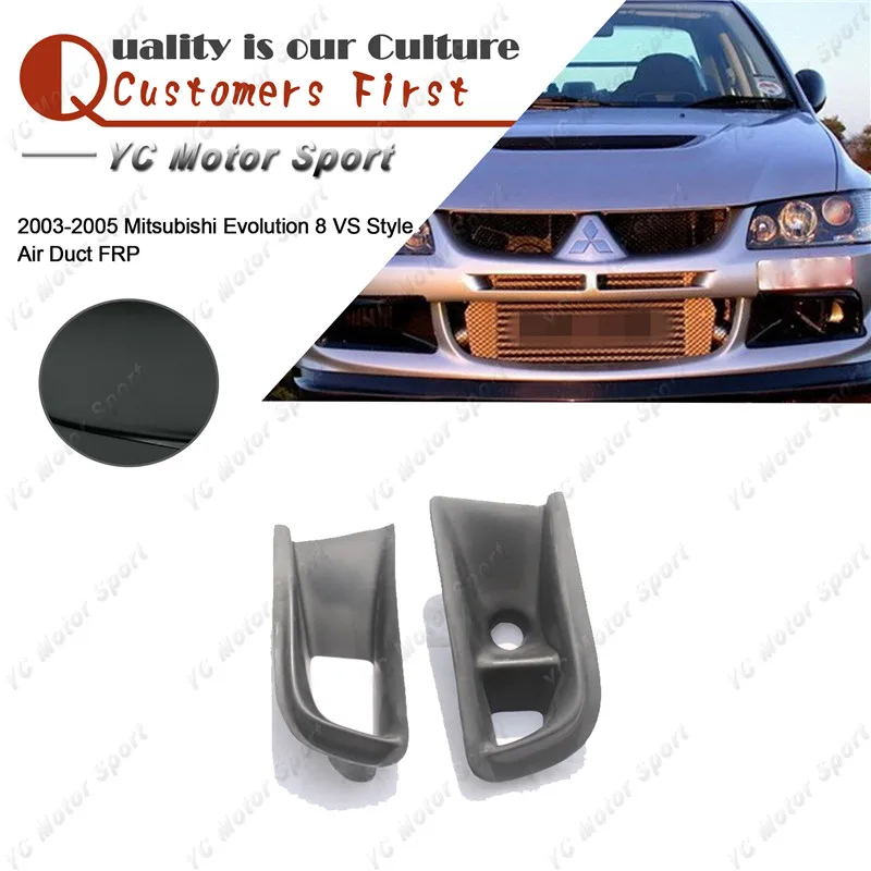 Car Accessories FRP Fiber Glass Air Duct 2pcs Fit For 2003-2005 Evolution EVO 8 VS Style | Автомобили и мотоциклы