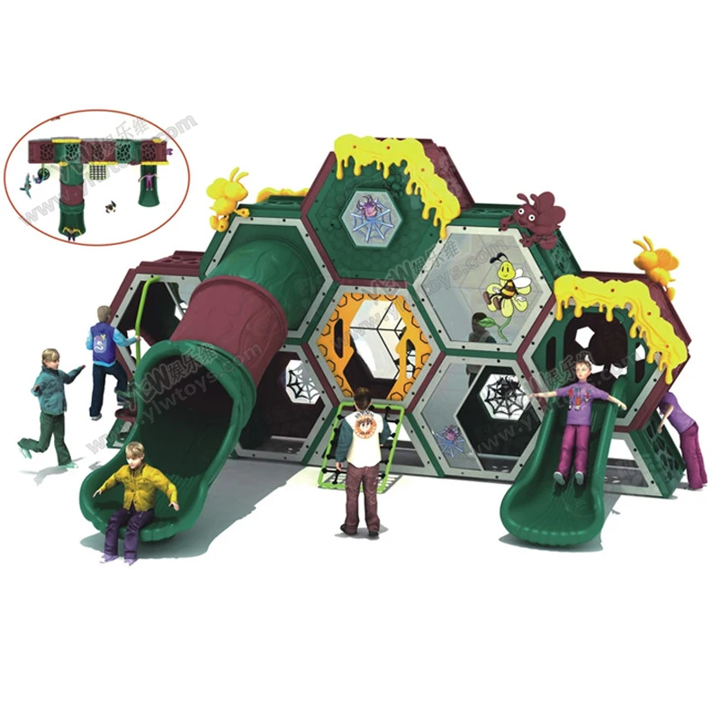 Kindergarten slide plastic labyrinth drill hole children