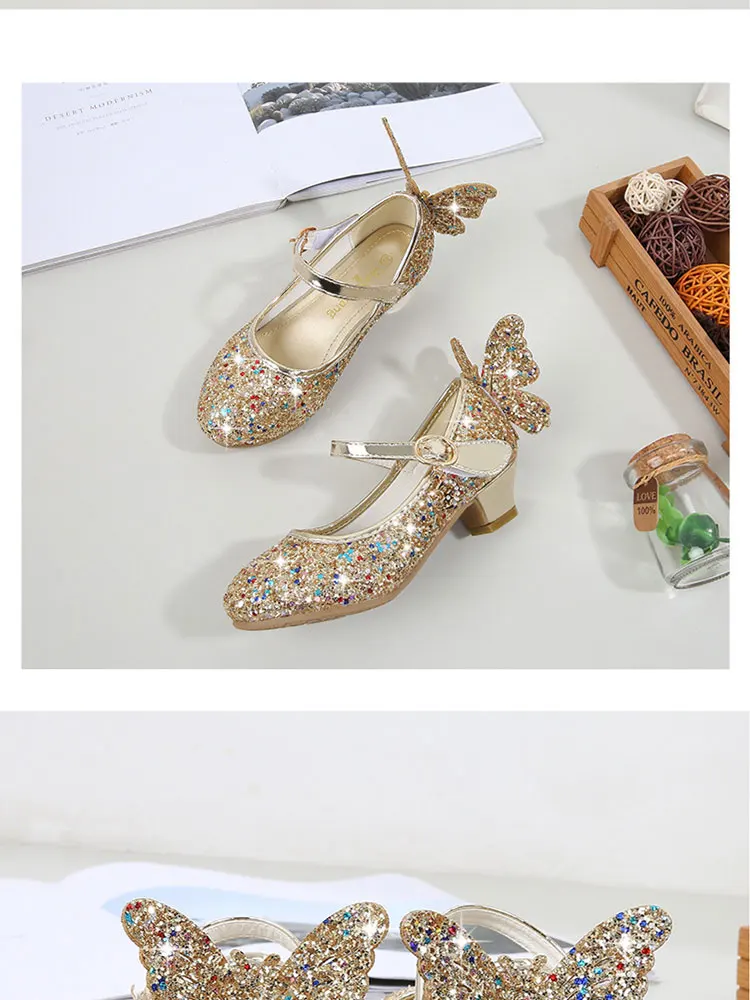 Crianças princesa meninas sapatos, sandálias para crianças