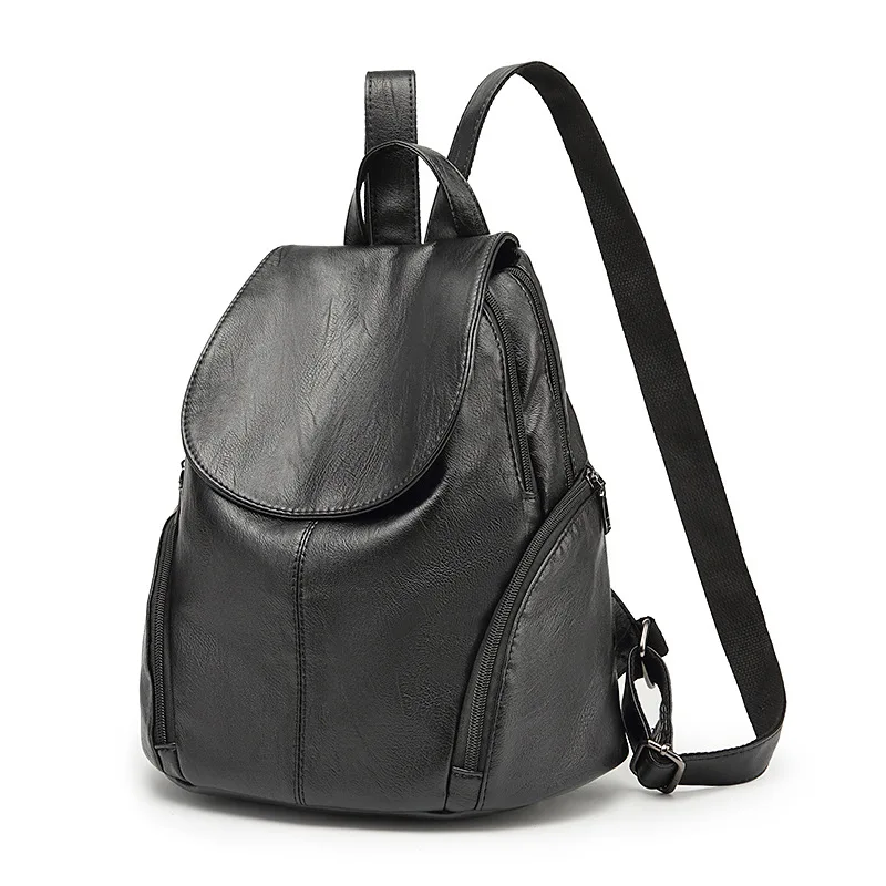 

2018 Genuine Leather Women Backpack mochilas mujer 2018 Woman Kanken Backpacks Fashion Leisure Women's Shoulder Travel Bags C262