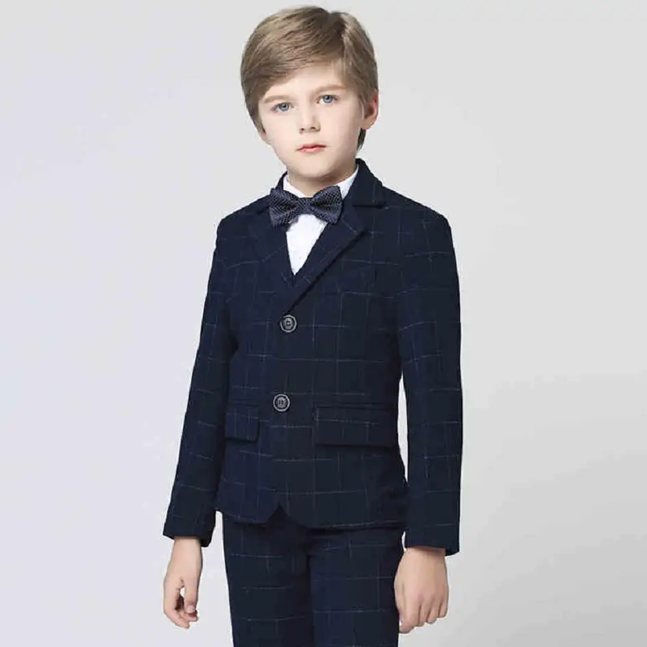 

2019 Spring New Boys Suits Single Breasted High Quality Blazer weddings Suit kids Tuxedos page boys outfits Formal Outerwear Y52