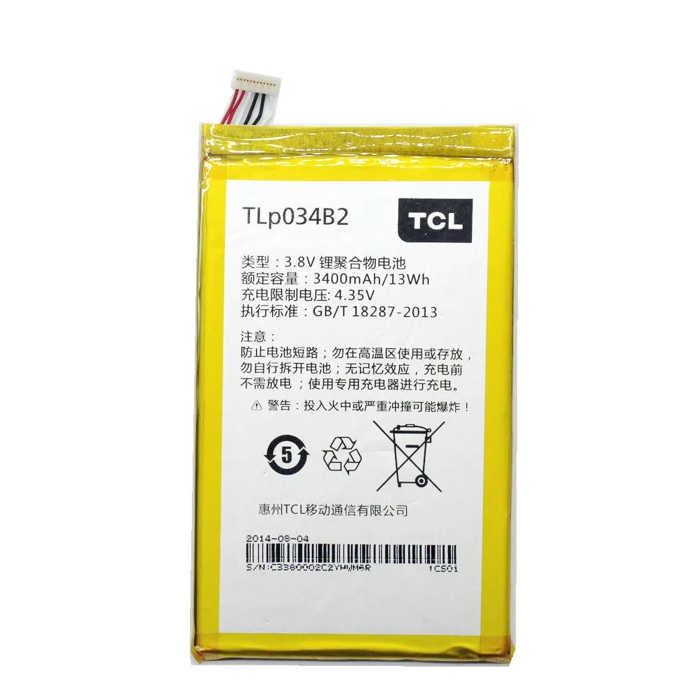 Оригинальный высококачественный аккумулятор TLP034B2 для ALCATEL one touch pop s9 hero n3 a995l tcl y910