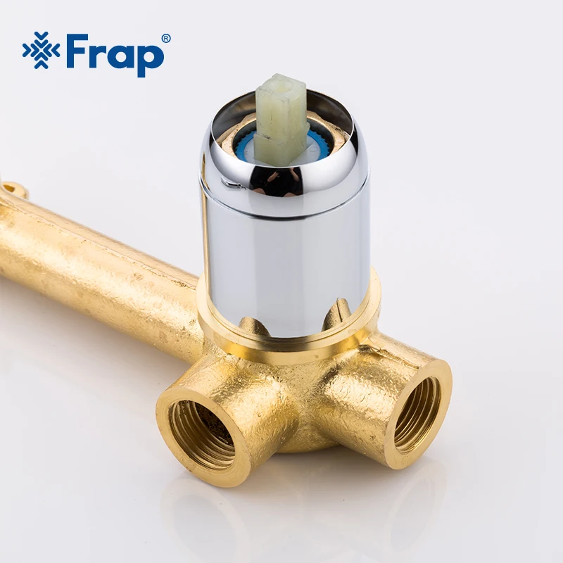 FRAP New Brass Basin Faucet Wall Mounted Tap Single Handle Bathroom Mixer Tap Hot Cold Sink Faucet Rotation Spout Y10050