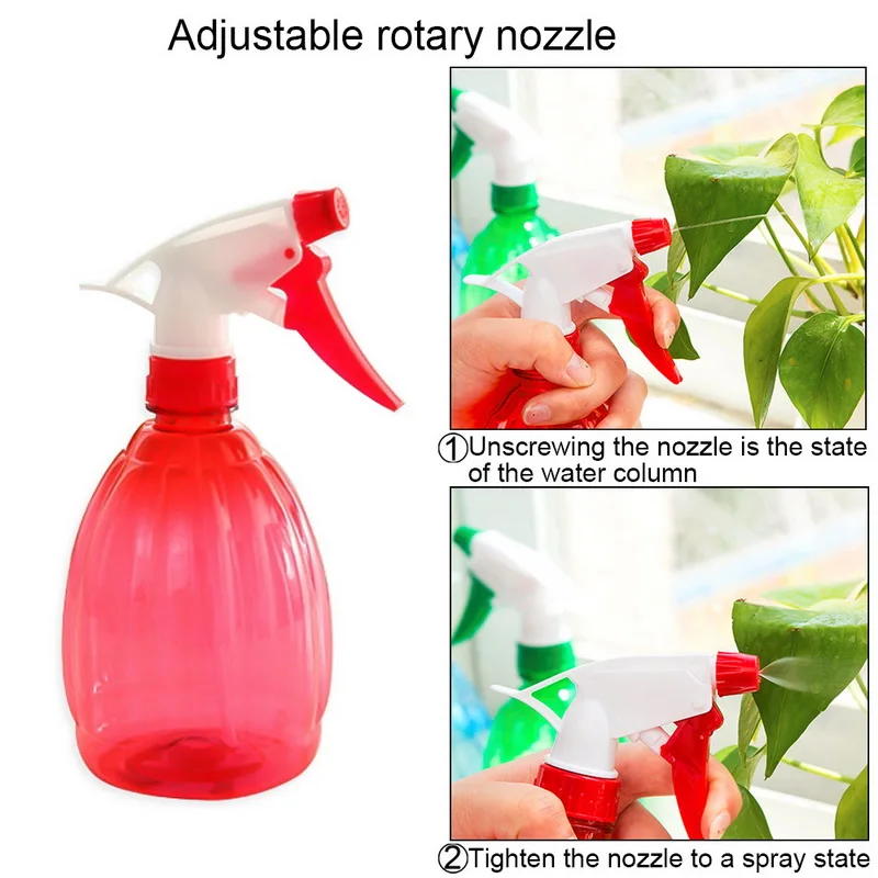 500ml Hand-pressed Plastic Spray Bottle Mist Watering Pot Sprinkler Clean Watering Flowers Empty Spray Pot Flower Sprinkler