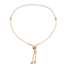 Susenstone Горячий настраиваемый Шарм женский кристалл горный хрусталь браслет Bling браслет цепочка женские ювелирные изделия подарок