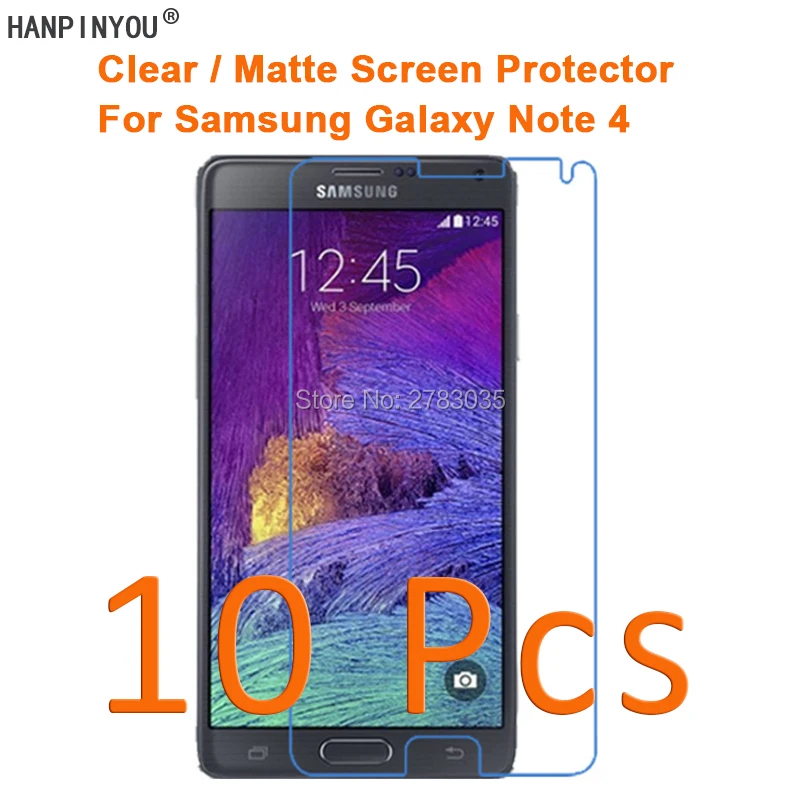 10 шт. для Samsung Galaxy Note 4 IV N9100 5 7 &quotHD Прозрачная/Антибликовая матовая защитная пленка