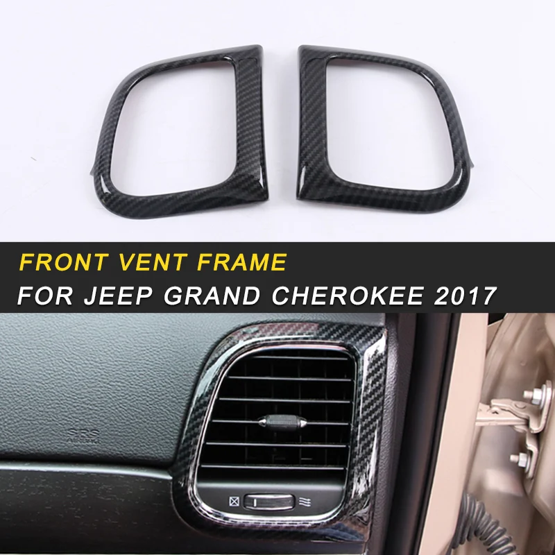 

Front Vent Frame Trim Cover Interior Accessories for Jeep Grand Cherokee 2017 Auto Car-styling