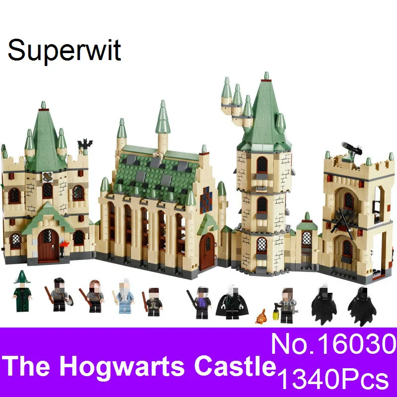 Superwit New Lepin 16030 1340Pcs Creative Movies Series The Hogwarts Castle Set Educational Kid Building Blocks