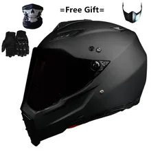 Companheiro bback dupla hilldown fora da estrada moto rcycle capacete da bicicleta sujeira atv d.o.t certificado (m, branco rosto cheio casco para moto esporte