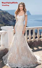 custom made long beach wedding dress 2017 sweetheart cap sleeves appliques lace mermaid bridal marry gowns vestido de noiva