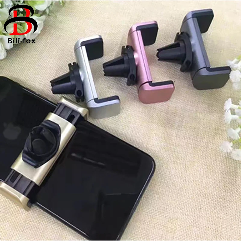 

Bili-Fox Car Phone Holder for iphone Mobile Holder Stand 360 Rotation Air Vent Mount Holder Stand for Samsung Huawei Holder