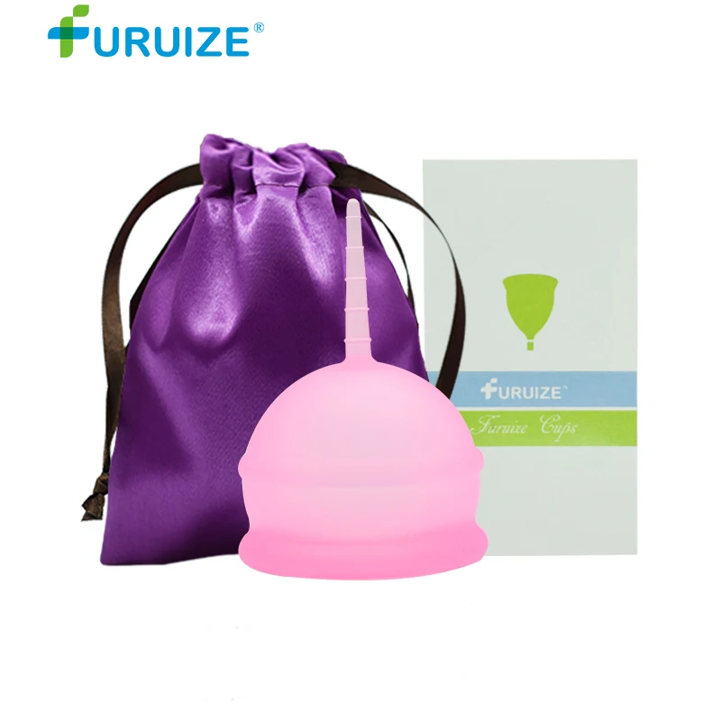 1pcs Pink with bag Копа менструальная чашка Женская гигиена Дамская чашка хорошее качество копа менструальная сорт Силикона Многоразовые женские чашки поддержка Прямая поставка - Цвет: 1pcs Pink with bag