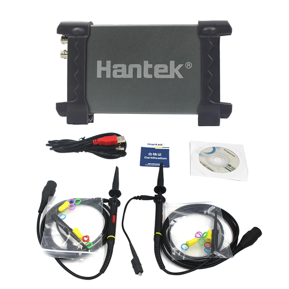 Hantek 6022BE ПК USB цифровой портативный осциллограф хранения 2 канала 20 МГц 48 м портативный ПК USB осциллографы ручной 6022BE