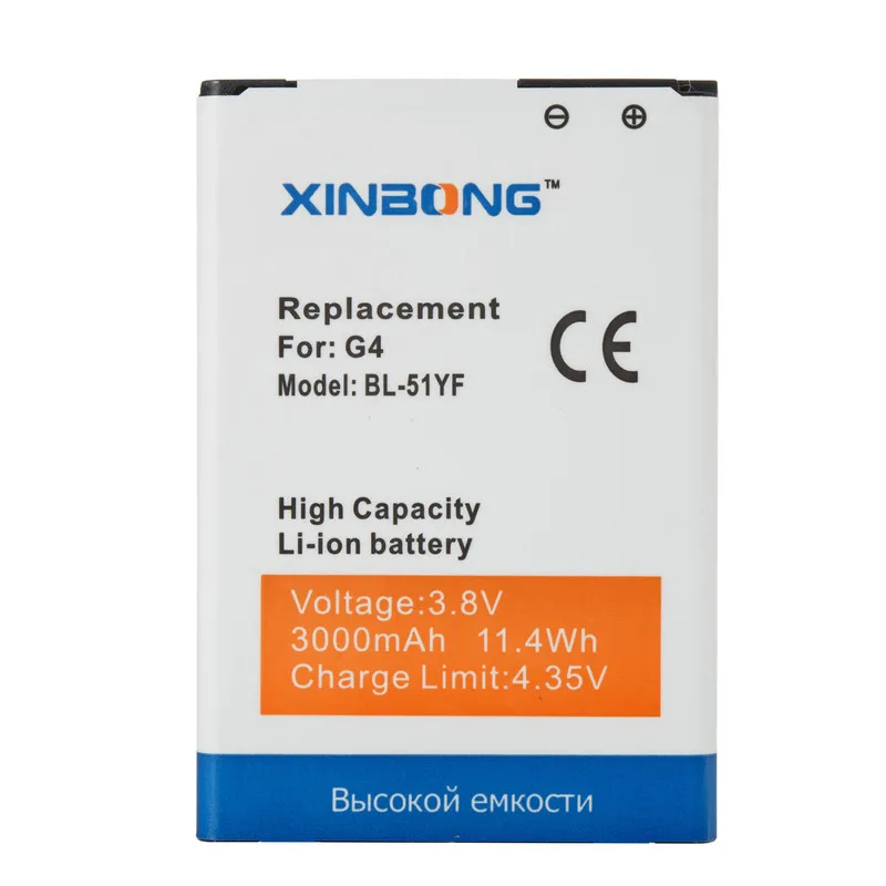 

BL-51YF Mobie Phone battery For LG G4 battery H815 H818 H819 VS999 F500 F500S F500K F500L H811 V32 Phone BL 51YF BL51YF