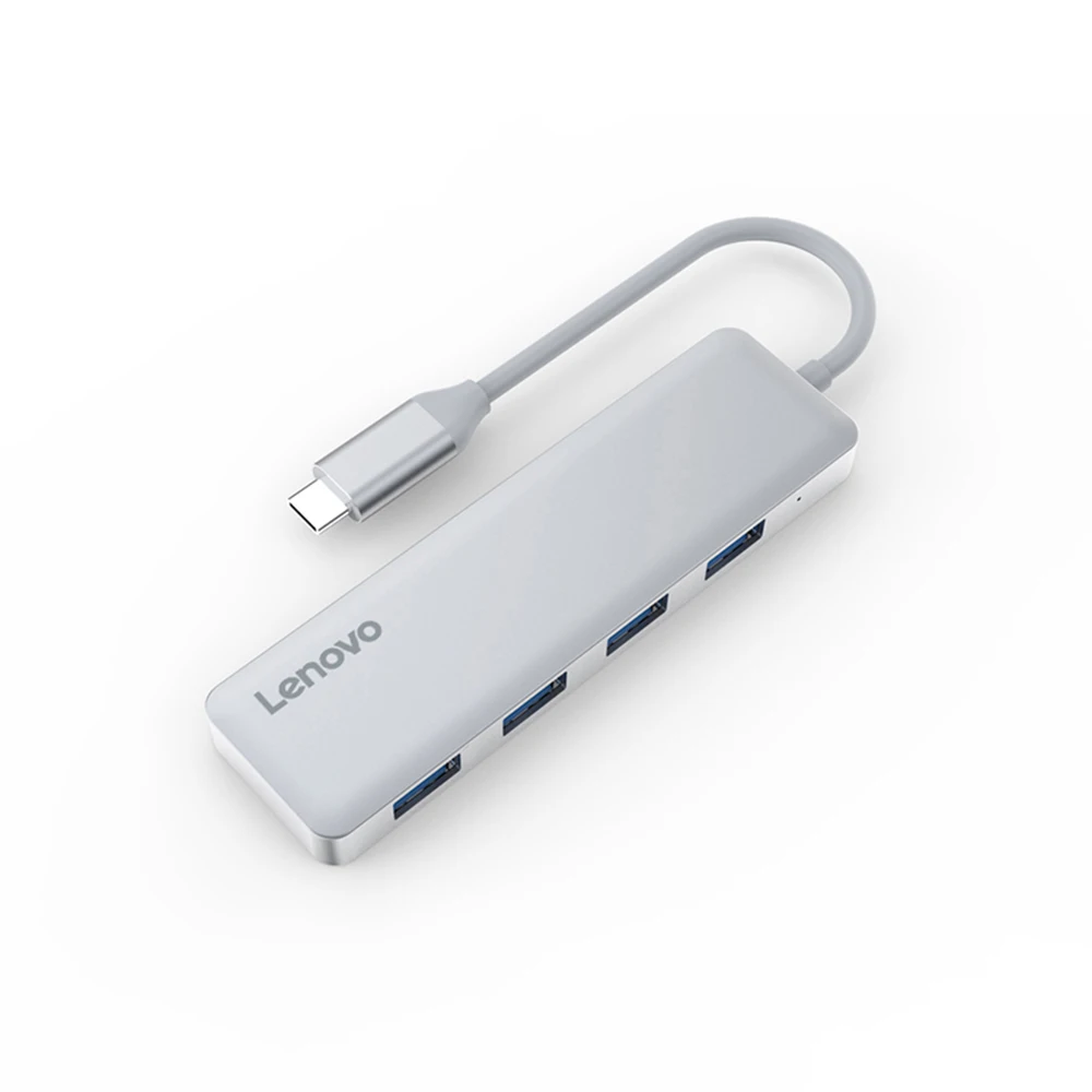 

Lenovo C610 USB3.0 Hub USB Type-C to 4 Port 5Gbps Aluminum USB-C Hub Adapter USB 3.0 usb c hub for Laptop Accessories Computer