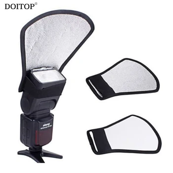 DOITOP Universal Camera Flash Diffuser Photo Reflector External flash reflector shovel Softbox Light block for Canon Nikon Sony