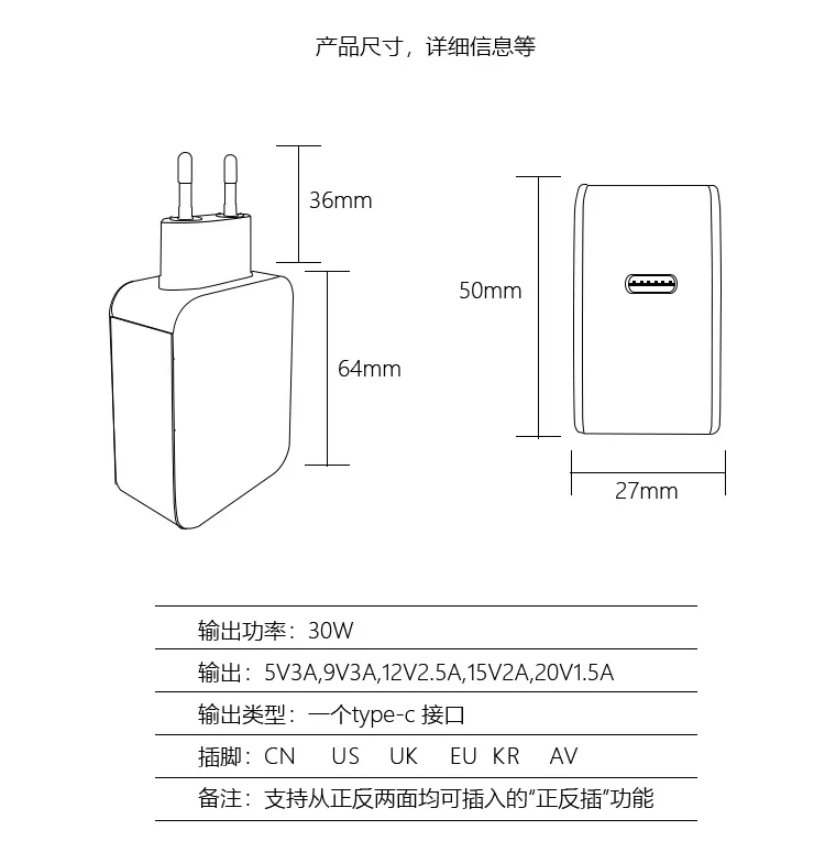 NTON power PD зарядное устройство QC3.0+ PD Быстрая зарядка 36 Вт дорожная Зарядка разъем type-C для iPhone xiaomi huawei samsung Macbook power Adapt