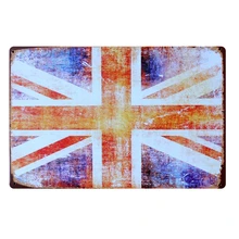[Mike86] Британский флаг металлические ретро-знаки художественный Настенный декор дома Кафе Ресторан Винтаж Металлические Картины B-84 заказ смешивания 20*30 см