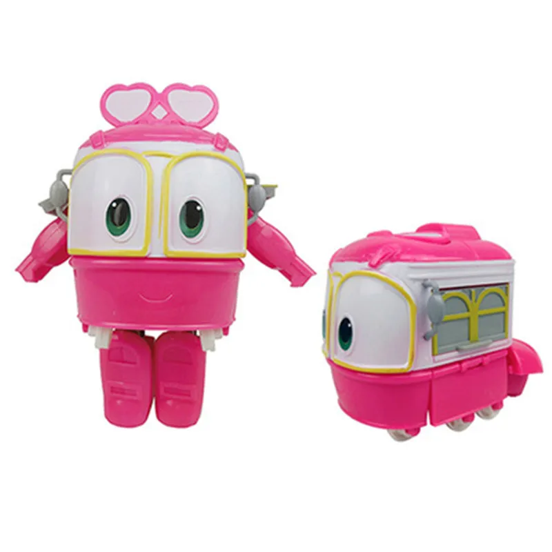 NEW hot 13cm Robot Trains Transformation Kay Alf Dynamic Train Family Deformation Train Car Action Figure Toys Doll for children