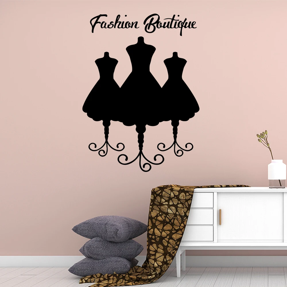 

Drop Shipping Fashion boutique Wall Sticker Removable Wall Stickers Diy Wallpaper Nursery Kids Room Wall Decor Removable Mural