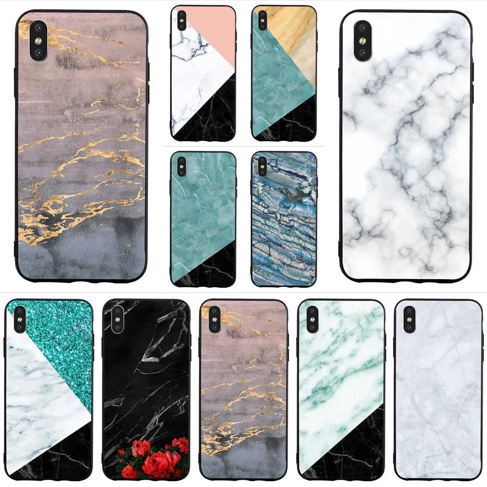 

Fashion Pretty Marble Phone Cover for iPhone 5S Case XR X 7 5 8 Plus 6 6S SE Xs Max Covers Back
