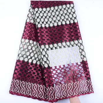 

2019 Latest Design French Nigerian Laces Fabrics High Quality Tulle African Laces Fabric For Wedding Dress With Beads 1508B