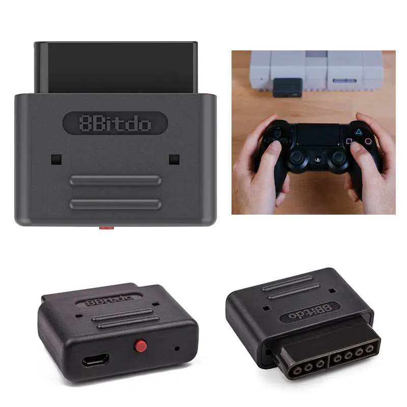 

8Bitdo Bluetooth Retro Receiver for SNES/ SFC NES30/ SFC30/ NES Pro/ PS3/ PS4 Wii U Game Controllers Gamepad in Retail Package