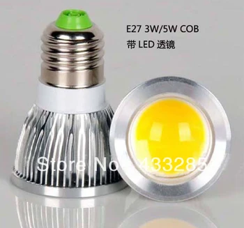激安 送料無料E27/MR16/GU10/GU5.3 3W5W 7ワットAC85-265V/AC12V/DC12Vハイパワーled電球led Cobスポットライト