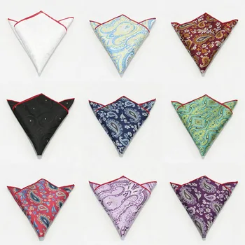 

British vintage cashew kerchief men's suit pocket kerchief jacquard Korean version dress chest kerchief