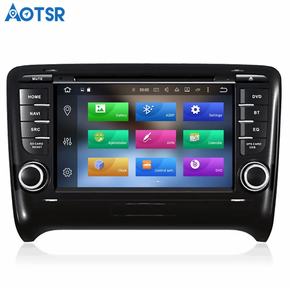 Sale Aotsr Android 8.1 GPS navigation Car DVD Player For AUDI TT 2008-2014 multimedia 2 din radio recorder 4GB+32GB 2GB+16GB 2