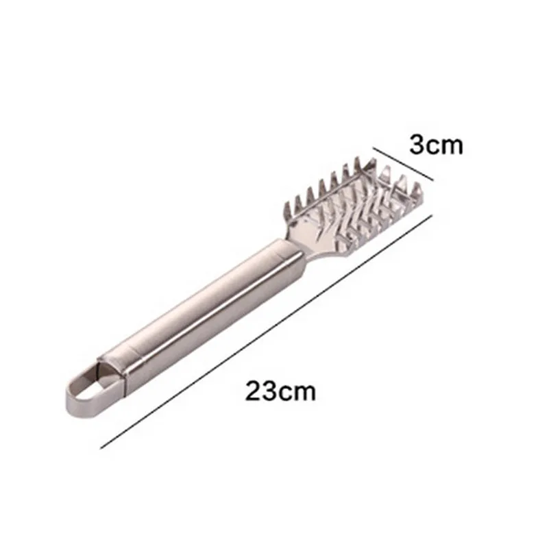 Practical Stainless Steel Fish Scale Remover Cleaner Scaler Scraper Kitchen Peeler Tool Seafood Tools new arrival #4n29 (6)