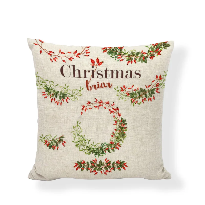 Горячая Распродажа Рождественские серии чехол для подушки с надписью Сова Рождественская елка домашняя спальня диван вечерние льняные наволочки для подушки - Цвет: 3