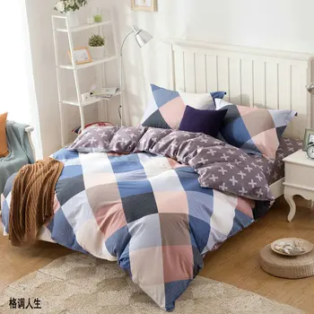 

1 Piece Duvet Cover with Zipper 100% Cotton Quilt or Comforter or Blanket Case Pastoral Printing 160*210/180*220/200*230/240*220